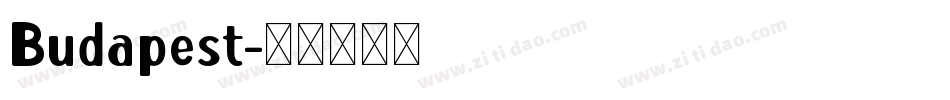 Budapest字体转换