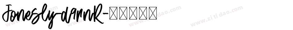 Jonesly-d9rnR字体转换