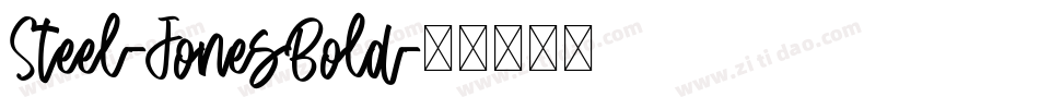 Steel-JonesBold字体转换