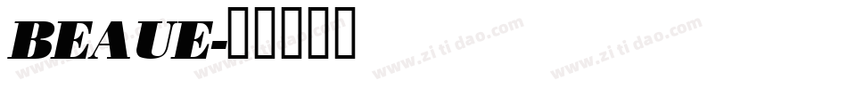 BEAUE字体转换