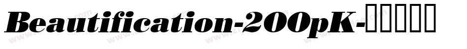 Beautification-2OOpK字体转换
