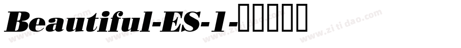 Beautiful-ES-1字体转换