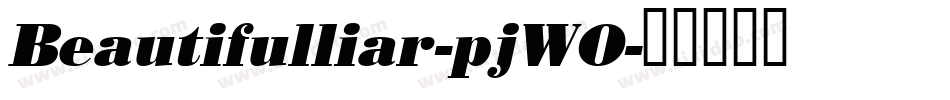 Beautifulliar-pjWO字体转换