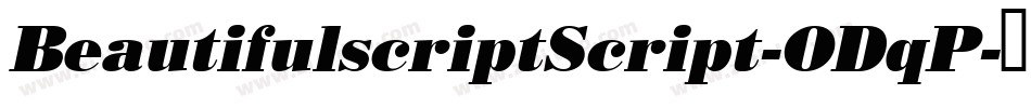 BeautifulscriptScript-ODqP字体转换