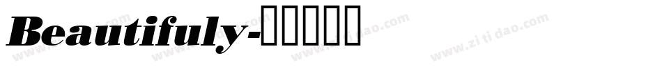 Beautifuly字体转换