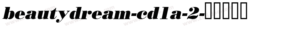 beautydream-cd1a-2字体转换