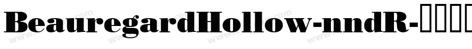 BeauregardHollow-nndR字体转换