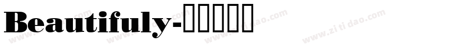 Beautifuly字体转换