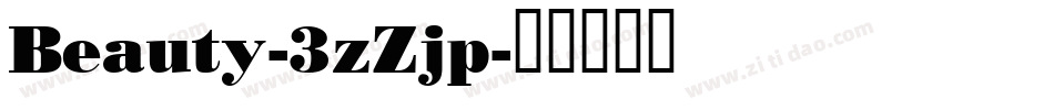 Beauty-3zZjp字体转换