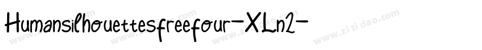 Humansilhouettesfreefour-XLn2字体转换