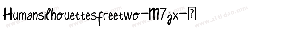 Humansilhouettesfreetwo-M7jx字体转换