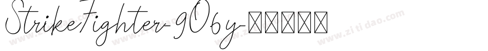 StrikeFighter-9O6y字体转换