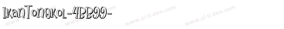 IkanTongkol-4BB99字体转换