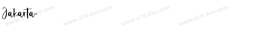 Jakarta字体转换