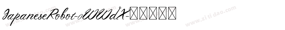 JapaneseRobot-0WWdX字体转换