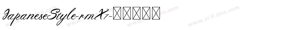 JapaneseStyle-rmX7字体转换