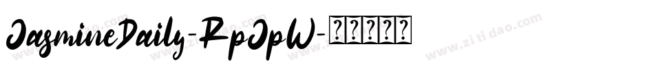 JasmineDaily-RpJpW字体转换
