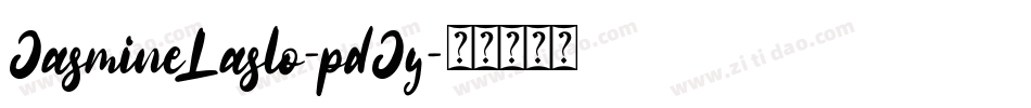 JasmineLaslo-pdJy字体转换