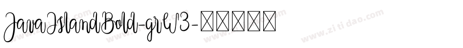 JavaIslandBold-grW3字体转换