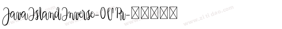 JavaIslandInverse-0VRr字体转换
