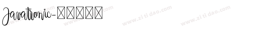 Javatronic字体转换