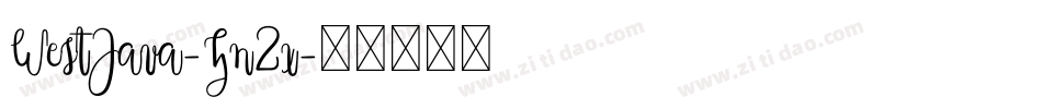 WestJava-Zn2x字体转换