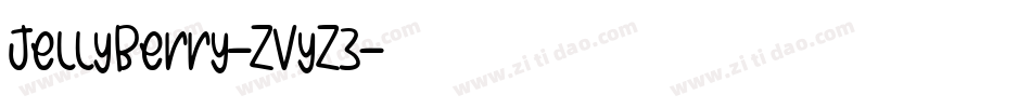 JellyBerry-ZVyZ3字体转换