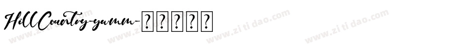 HillCountry-ywmm字体转换
