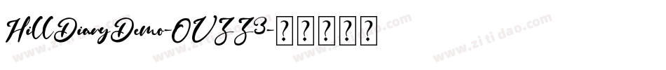 HillDiaryDemo-OVZZ3字体转换