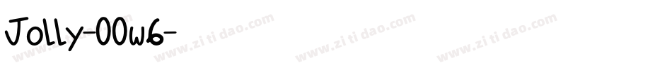 Jolly-OOw6字体转换