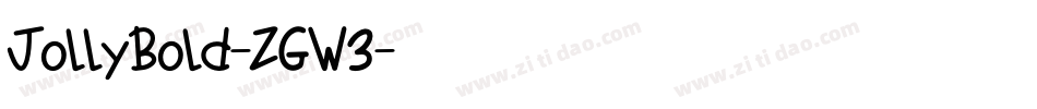 JollyBold-ZGW3字体转换