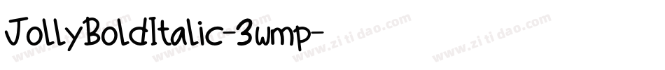JollyBoldItalic-3wmp字体转换
