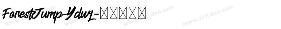 ForestJump-YdwL字体转换