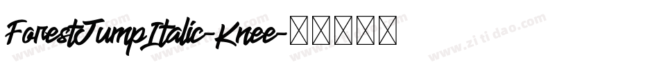 ForestJumpItalic-Knee字体转换