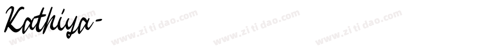 Kathiya字体转换