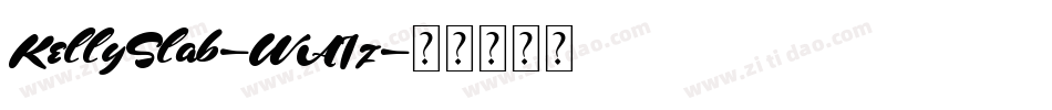 KellySlab-WA1z字体转换
