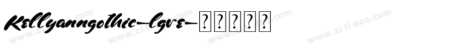 Kellyanngothic-lgre字体转换