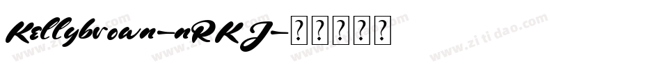 Kellybrown-nRKJ字体转换