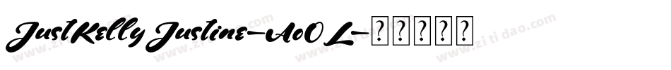 JustKellyJustine-Ao0L字体转换