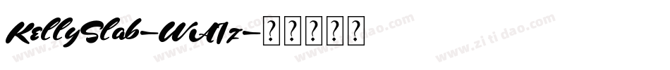 KellySlab-WA1z字体转换