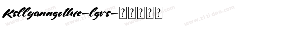 Kellyanngothic-lgre字体转换