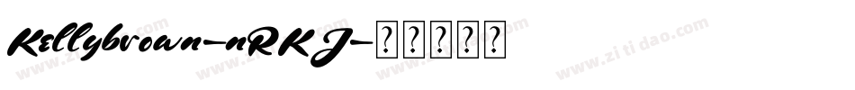 Kellybrown-nRKJ字体转换