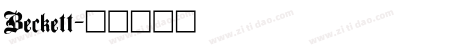 Beckett字体转换