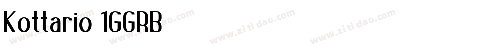 Kottario-1GGRB字体转换