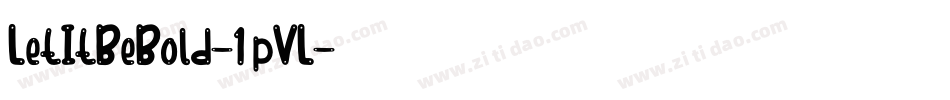 LetItBeBold-1pVL字体转换