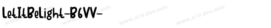 LetItBeLight-B6VV字体转换