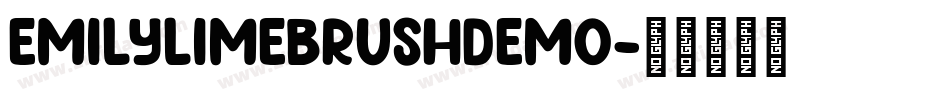 EmilyLimeBrushDEMO字体转换