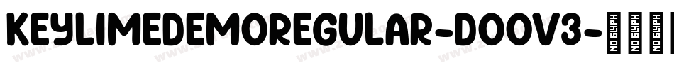 KeyLimeDemoRegular-DOOV3字体转换