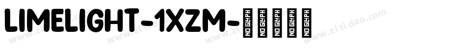 Limelight-1XzM字体转换