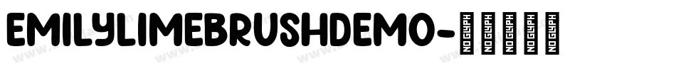 EmilyLimeBrushDEMO字体转换
